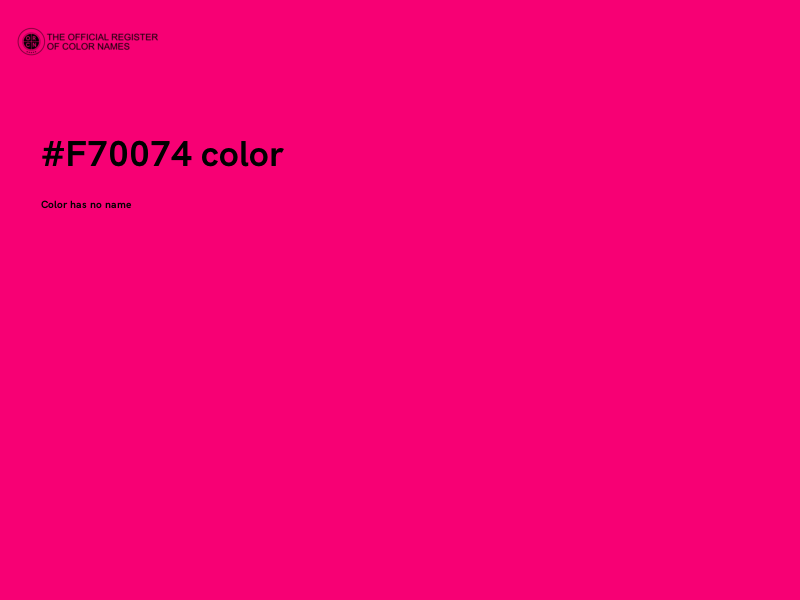 #F70074 color image