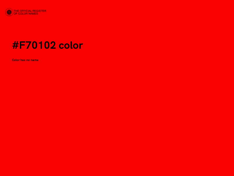 #F70102 color image