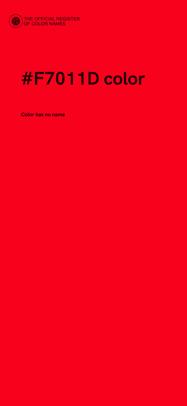 #F7011D color image