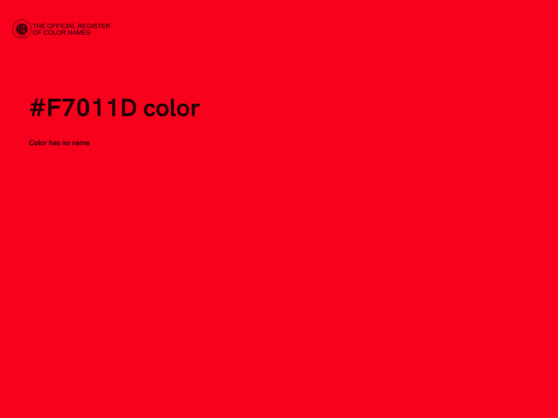 #F7011D color image