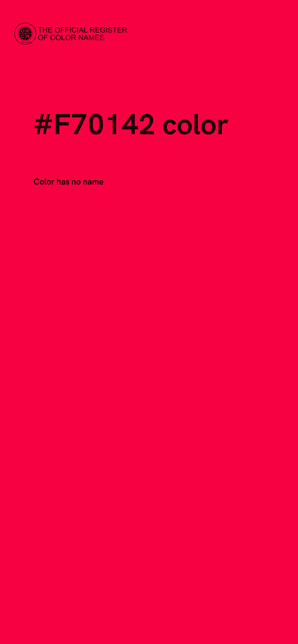 #F70142 color image