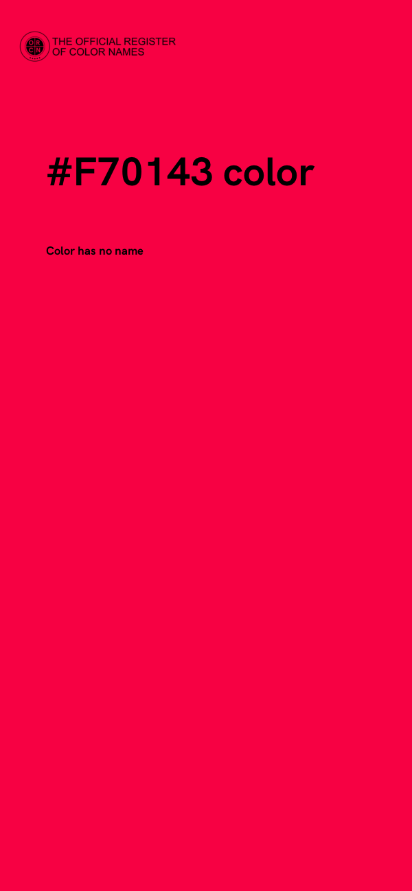 #F70143 color image