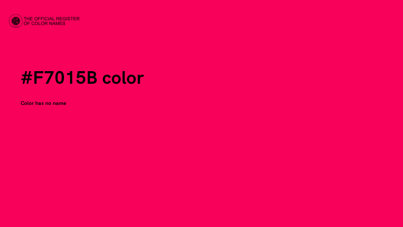 #F7015B color image