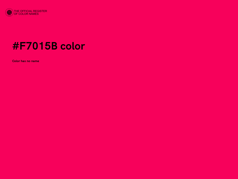 #F7015B color image