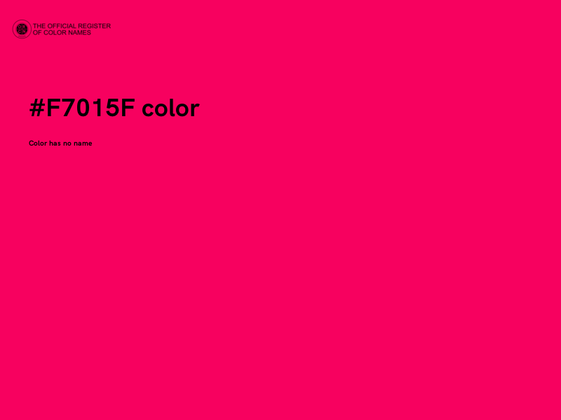 #F7015F color image