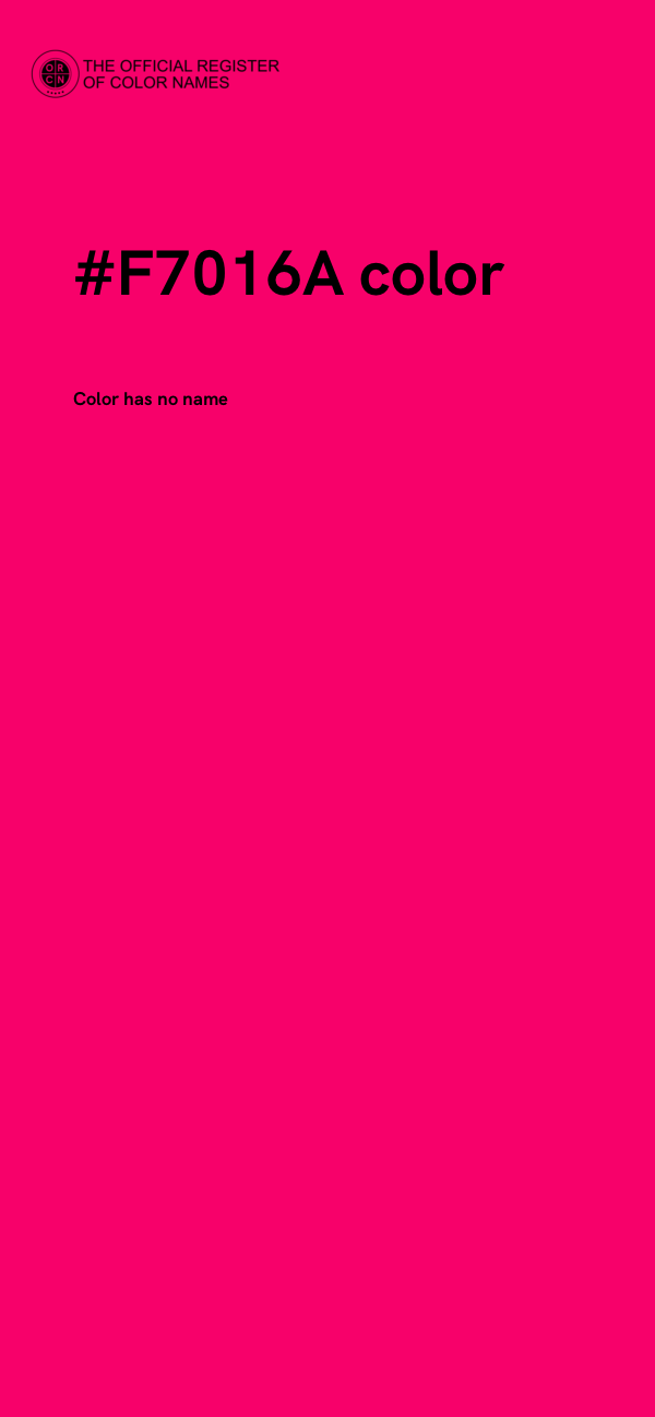 #F7016A color image
