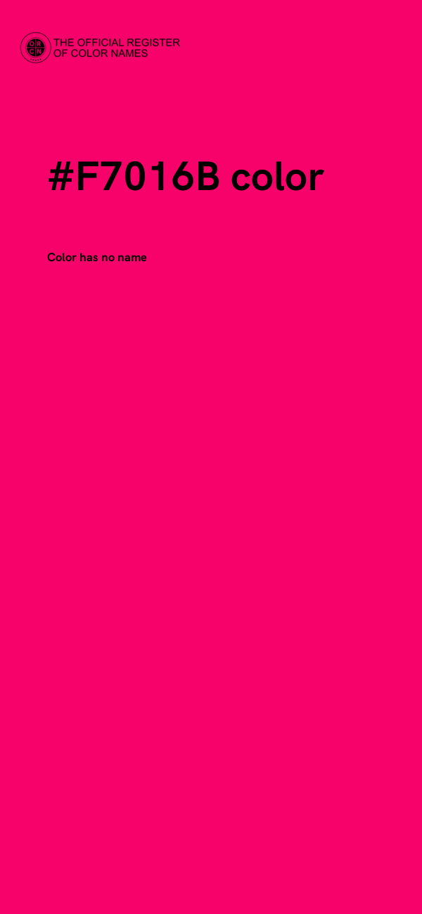 #F7016B color image