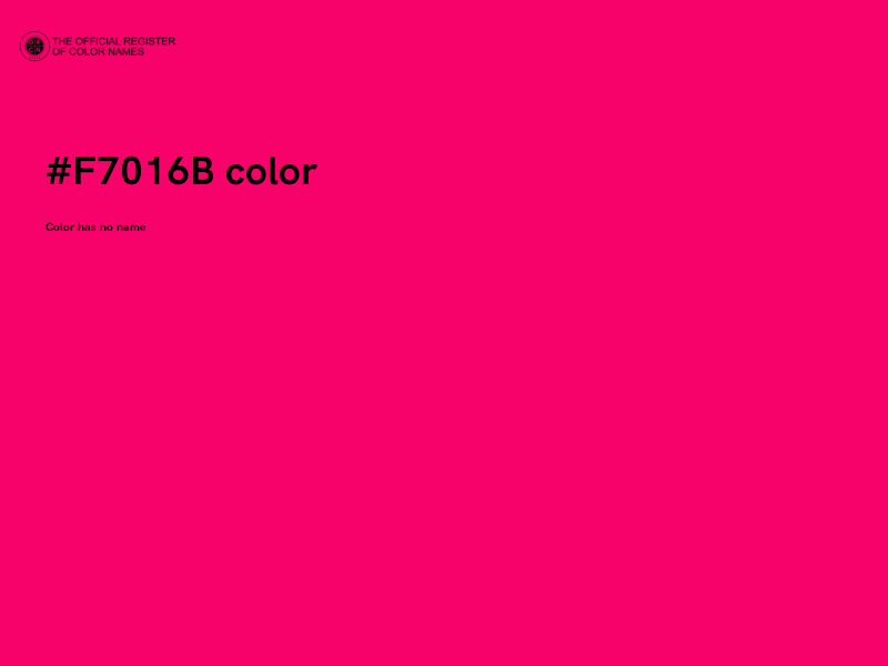 #F7016B color image