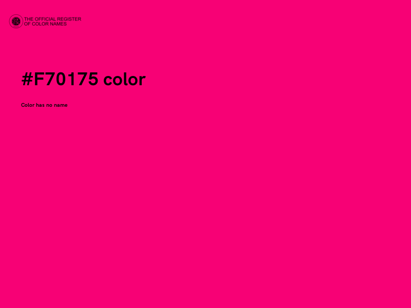 #F70175 color image