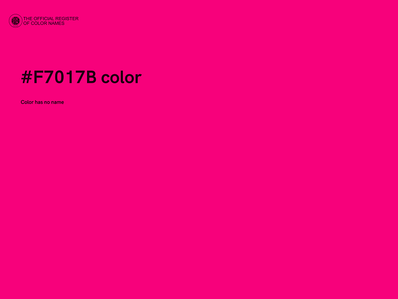 #F7017B color image