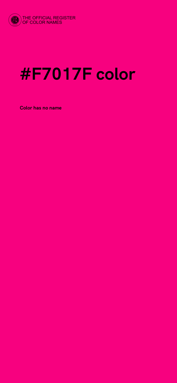 #F7017F color image