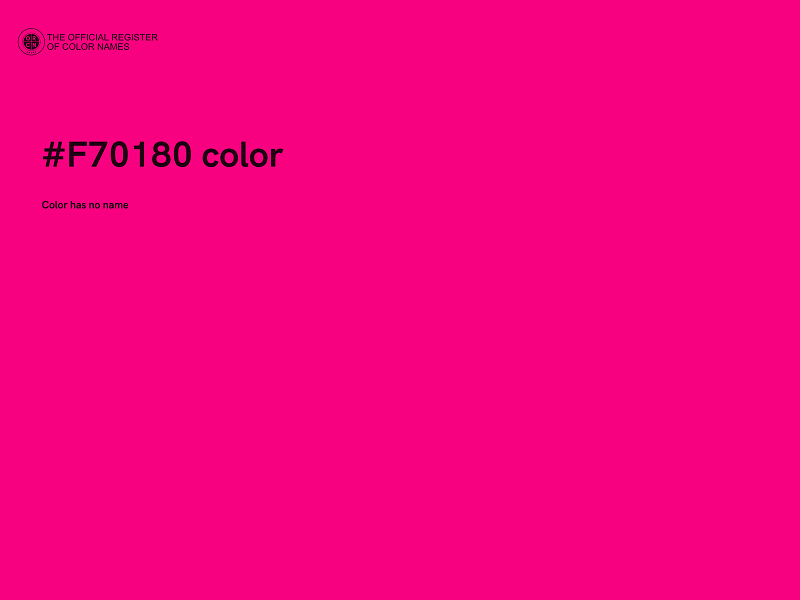 #F70180 color image