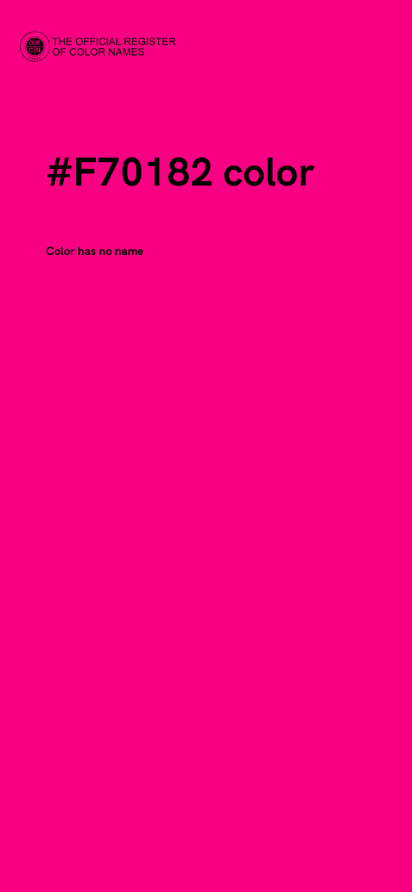 #F70182 color image