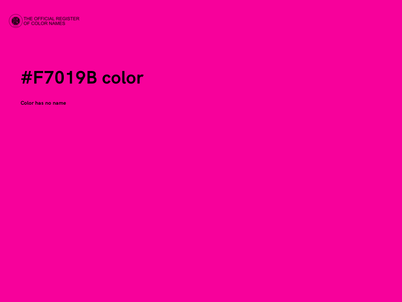 #F7019B color image