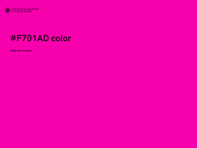 #F701AD color image