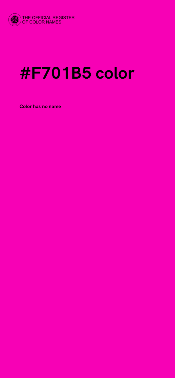 #F701B5 color image