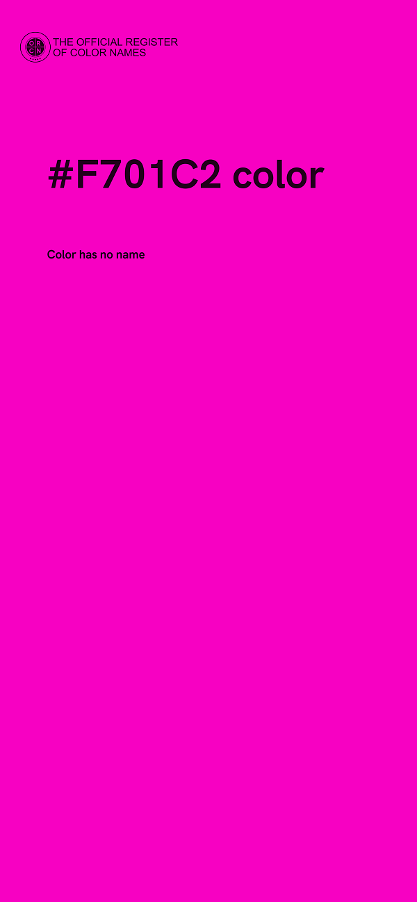#F701C2 color image