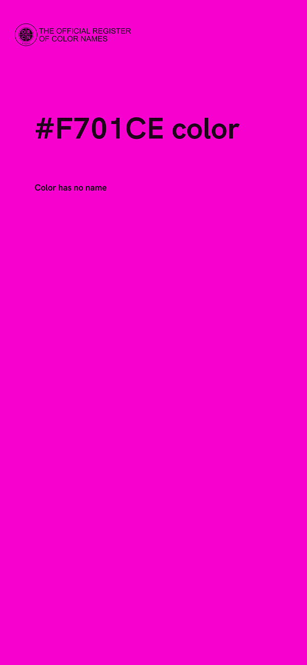 #F701CE color image