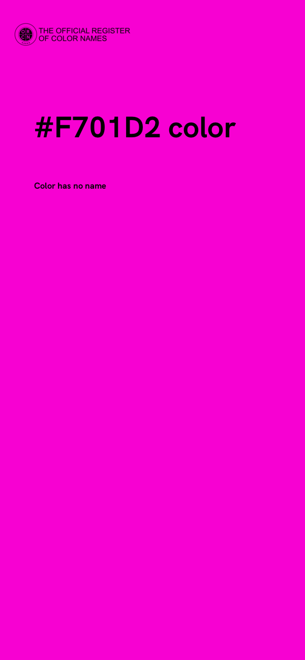 #F701D2 color image