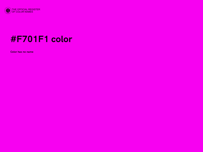 #F701F1 color image