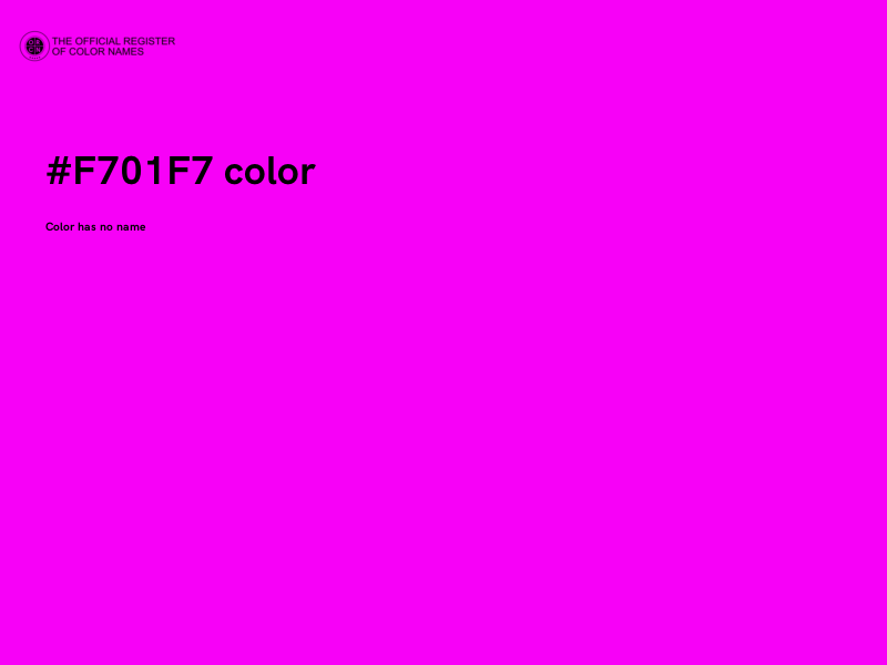 #F701F7 color image