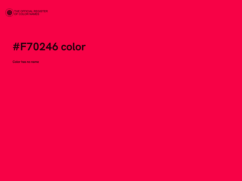 #F70246 color image