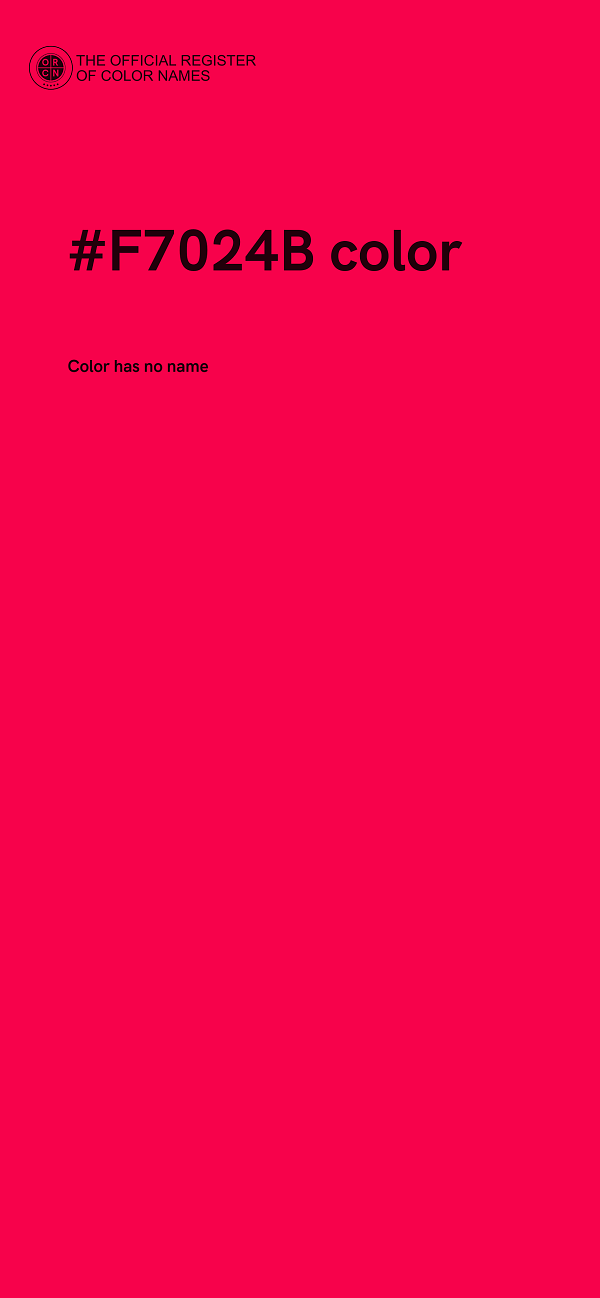 #F7024B color image