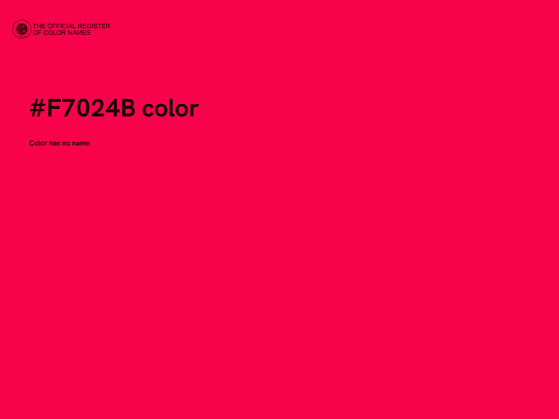 #F7024B color image