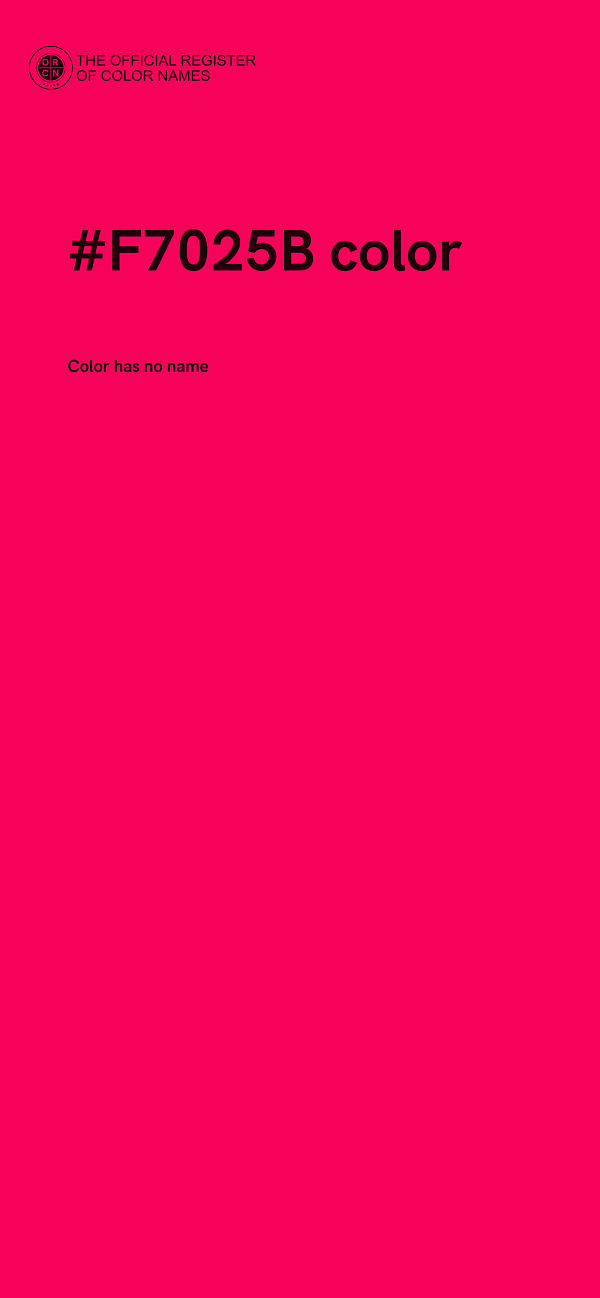 #F7025B color image
