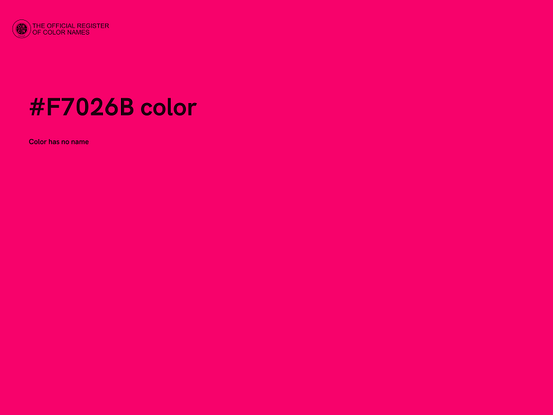 #F7026B color image