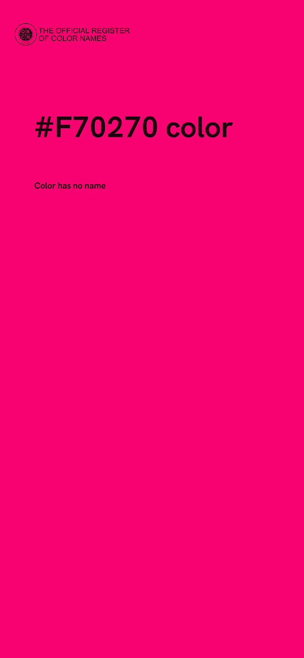 #F70270 color image