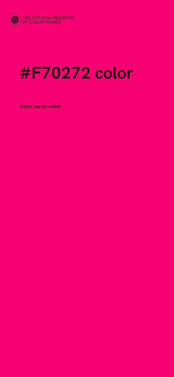#F70272 color image