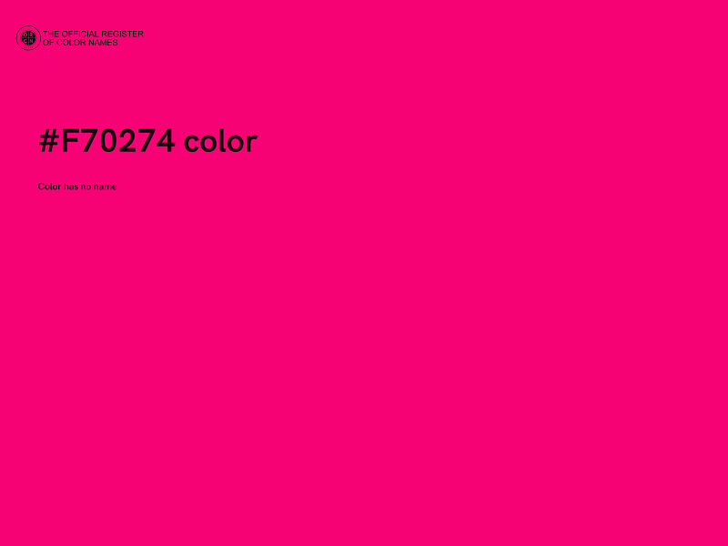 #F70274 color image