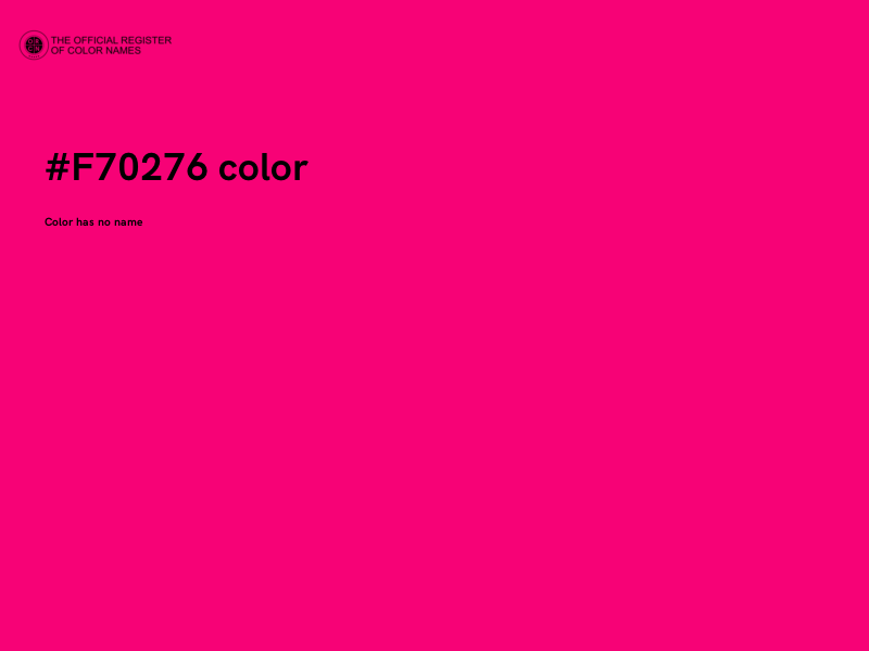 #F70276 color image
