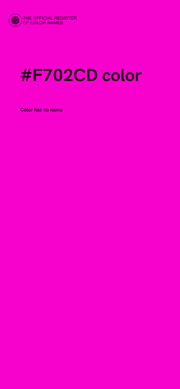 #F702CD color image
