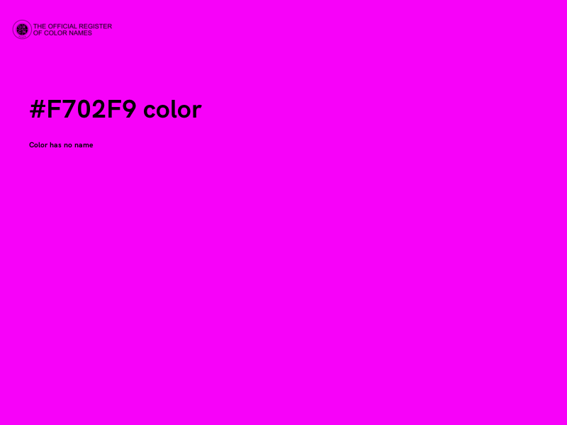 #F702F9 color image