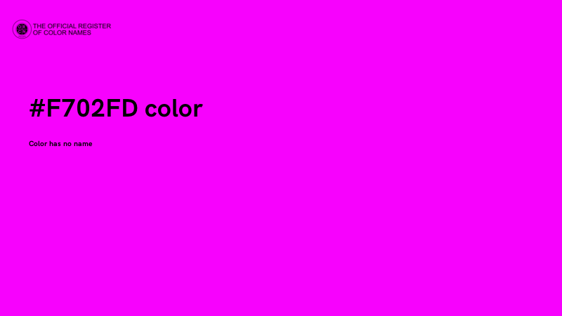 #F702FD color image