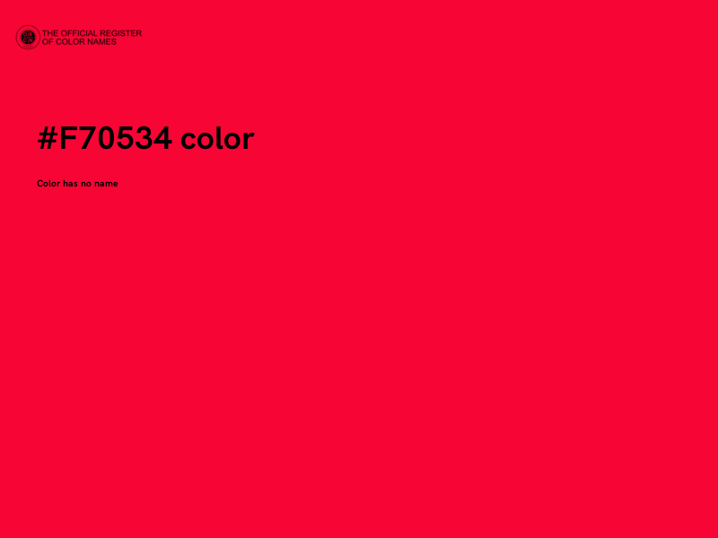 #F70534 color image