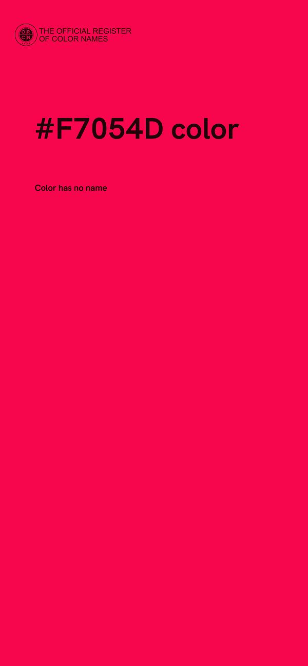 #F7054D color image