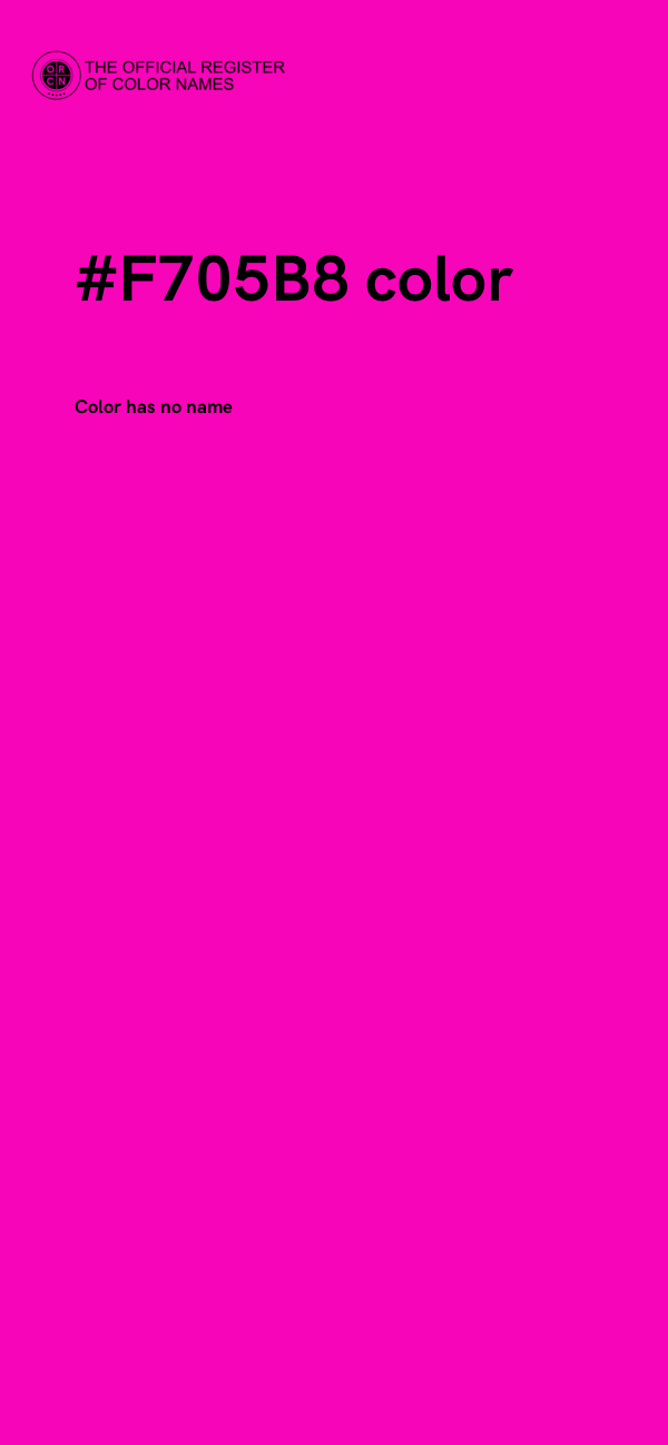 #F705B8 color image