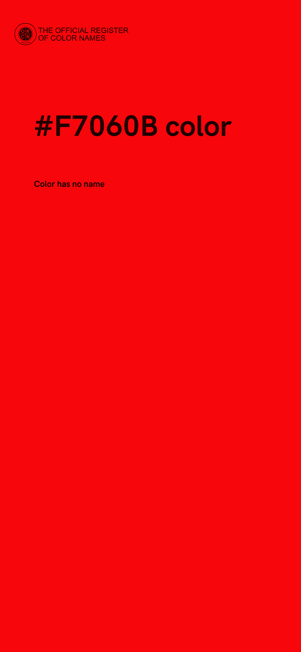 #F7060B color image
