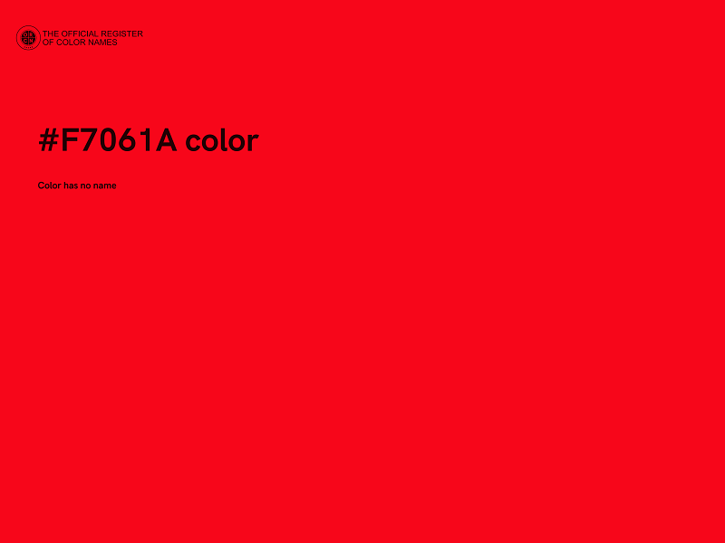 #F7061A color image