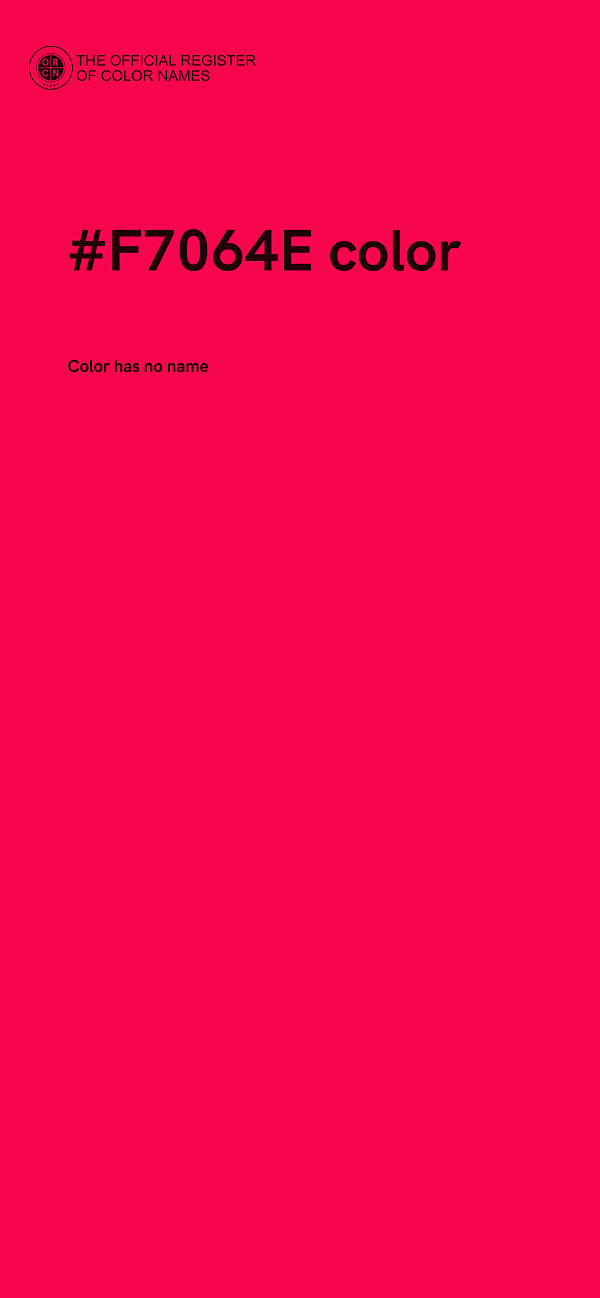 #F7064E color image