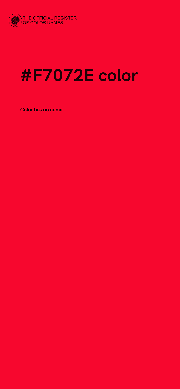 #F7072E color image