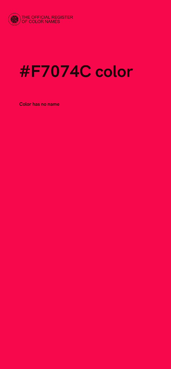 #F7074C color image