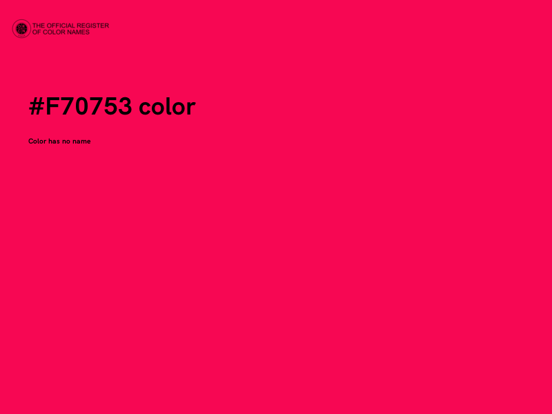 #F70753 color image