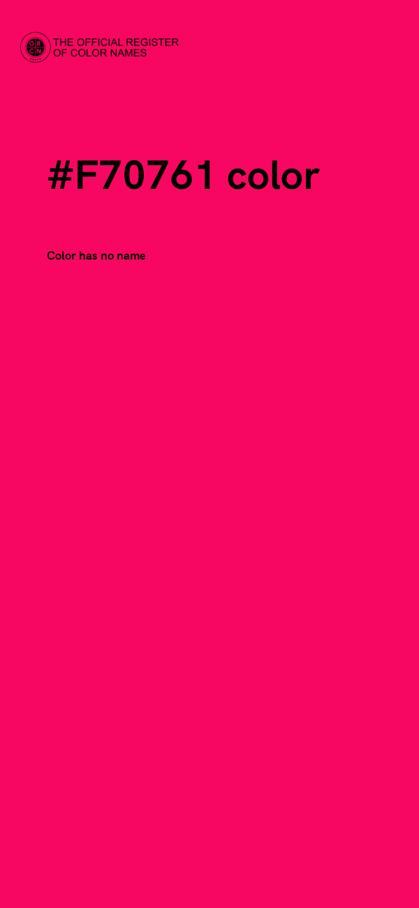 #F70761 color image
