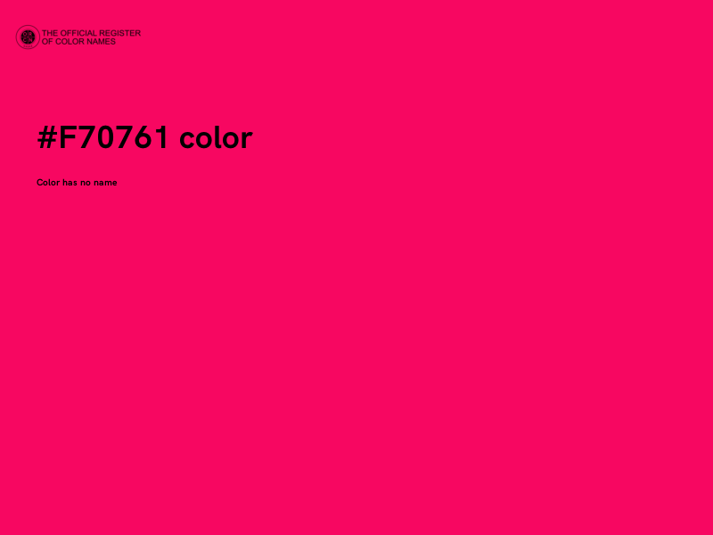 #F70761 color image