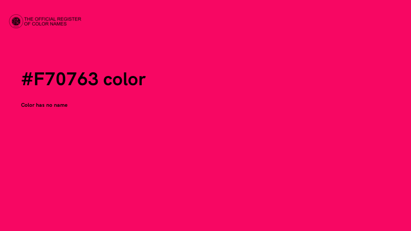 #F70763 color image