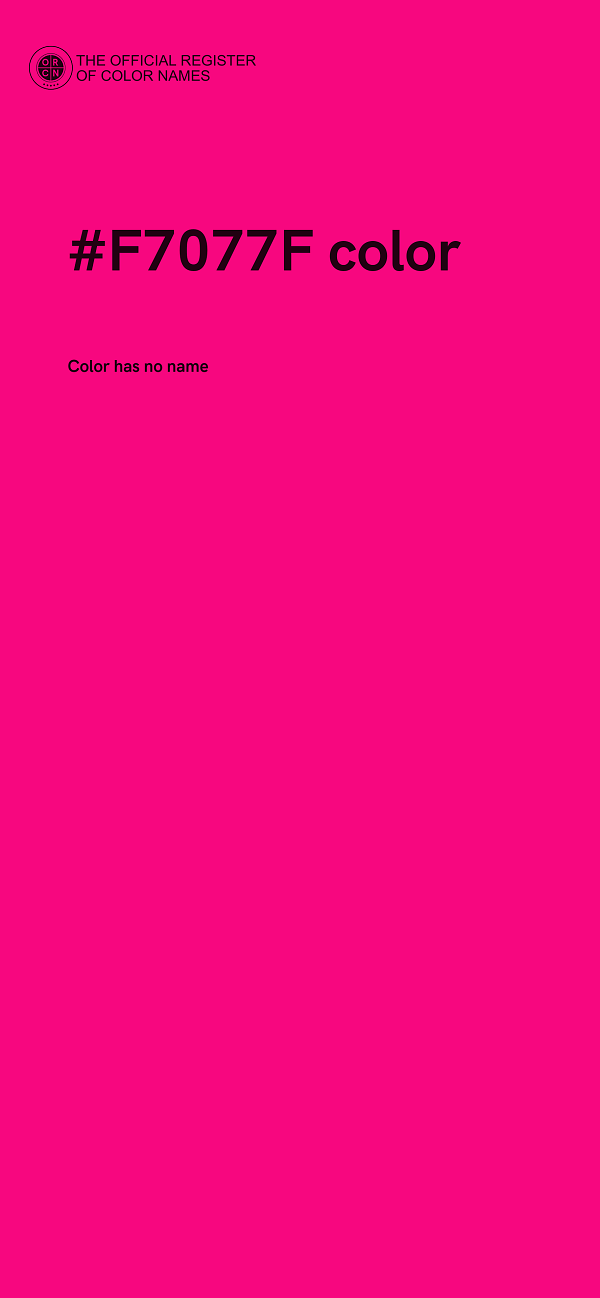 #F7077F color image